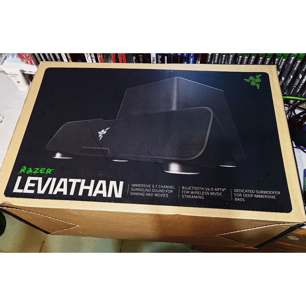 雷蛇 Razer Leviathan 利維坦 巨獸 5.1 聲道 環繞 音效 無線 藍芽 喇叭 全新 未使用 折價 免運