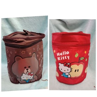 Hello Kitty line friends圓形便當袋 保冷袋(有兩款)