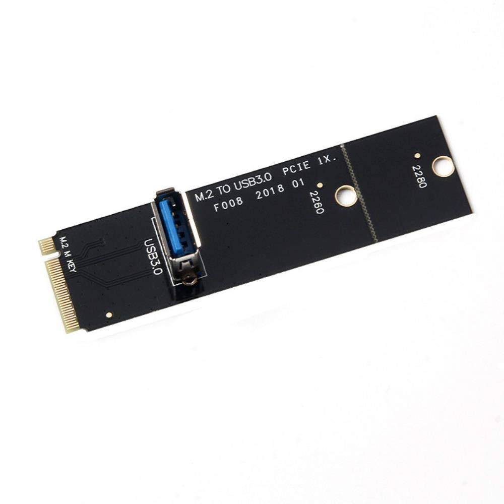NGFF 至 PCI-E 16x 插槽擴充卡 PCIE 轉 M2 轉接器 USB 3.0 擴展器 M.2 M 鍵,適用於