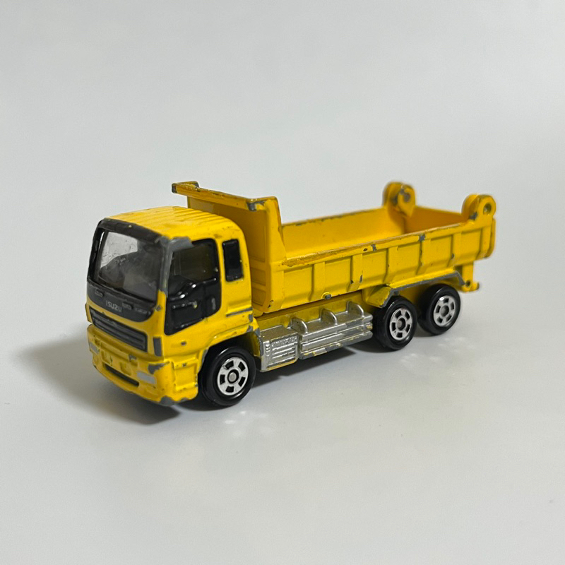 Tomica Isuzu Giga 會場限定 特別款 黃色 砂石車 傾倒車 車斗內有寫TOMICA字樣