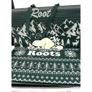 【Roots】超耐用防水購物袋 逛街購物必備//季節限定款全新