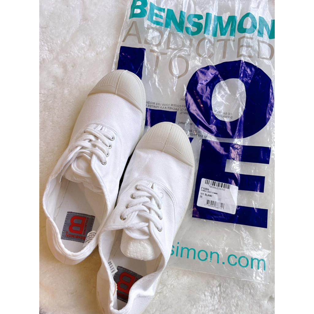 【全新】法國BENSIMON 帆布鞋
