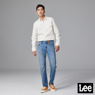 Lee 723 涼感 彈性低腰修身直筒牛仔褲 男 中藍洗水 LB317014873