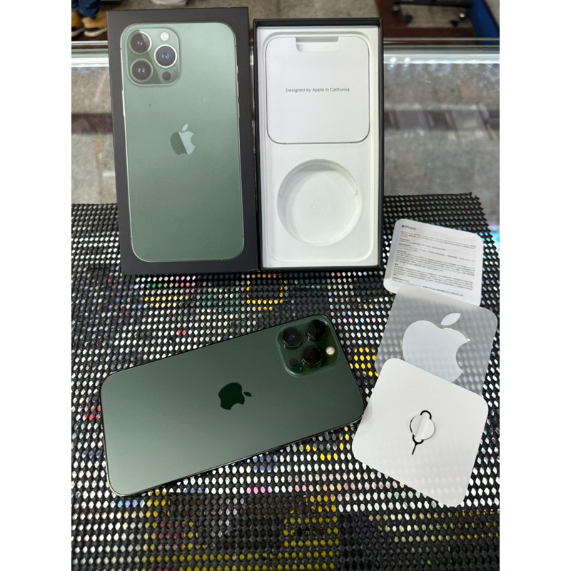 【二手/極新/6.7吋】9.9成新Apple iPhone 13 Pro Max 256g綠色【電池健康程度90%】