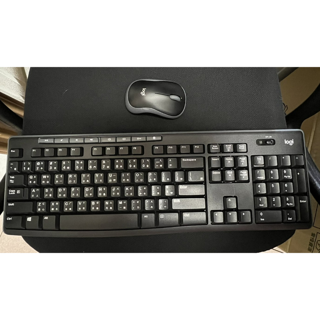 Logitech 羅技 MK270R 無線鍵盤滑鼠組 (黑色)