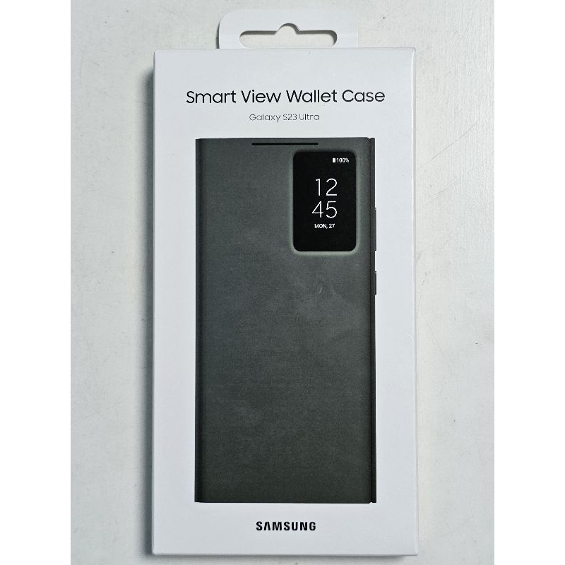 [全新原廠公司貨] Samsung s23 Ultra 全透視感應卡夾式保護殼 綠色