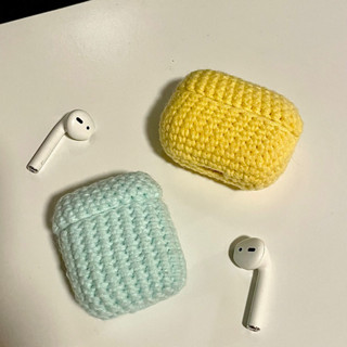 buona._ 素色air pods 耳機套 耳機套 毛線耳機套 手工編織 客製化配色