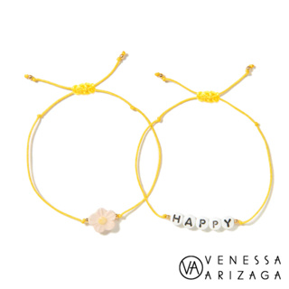 Venessa Arizaga HAPPY DAISY 微笑花朵手鍊 白色X黃色手鍊 2件組