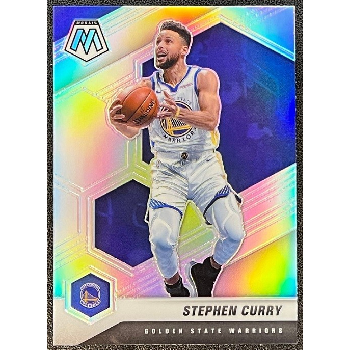 NBA 球員卡 Stephen Curry 2020-21 Mosaic Mosaic Silver 銀亮