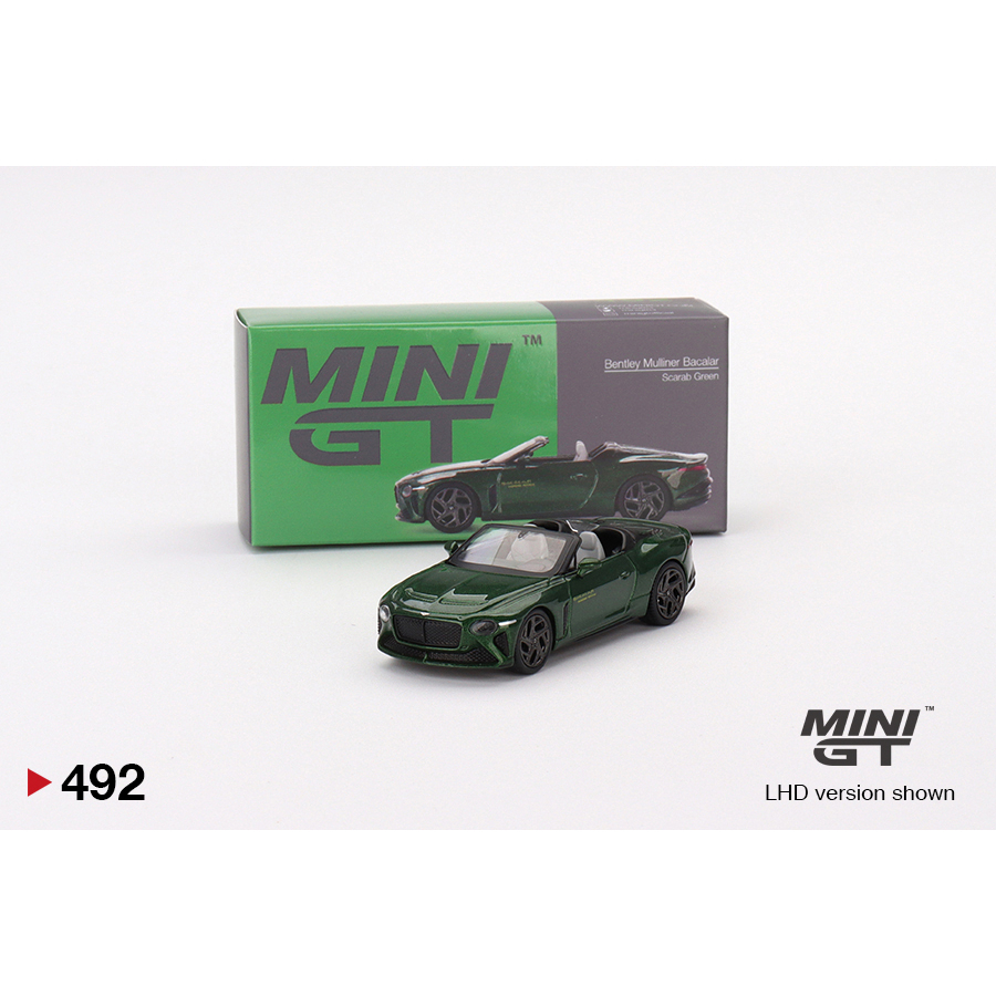 1/64 MINI GT #492 敞篷 賓利 綠 Bentley Mulliner Greeen 492 雙門 跑車