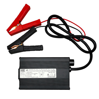 【傑太光能】14.6V 15A 鋰鐵電池專用充電器 AC 110V 220V 充電器 紅黑夾子線