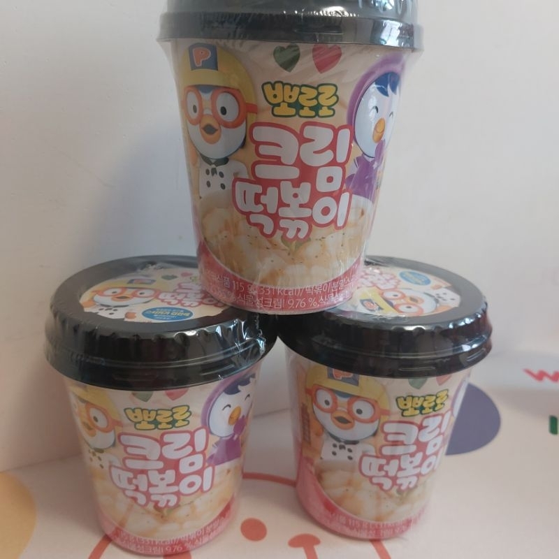 🌷闆娘愛敗家🌷《現貨》✈️韓國Pororo年糕杯/奶油口味，保存期限20240201