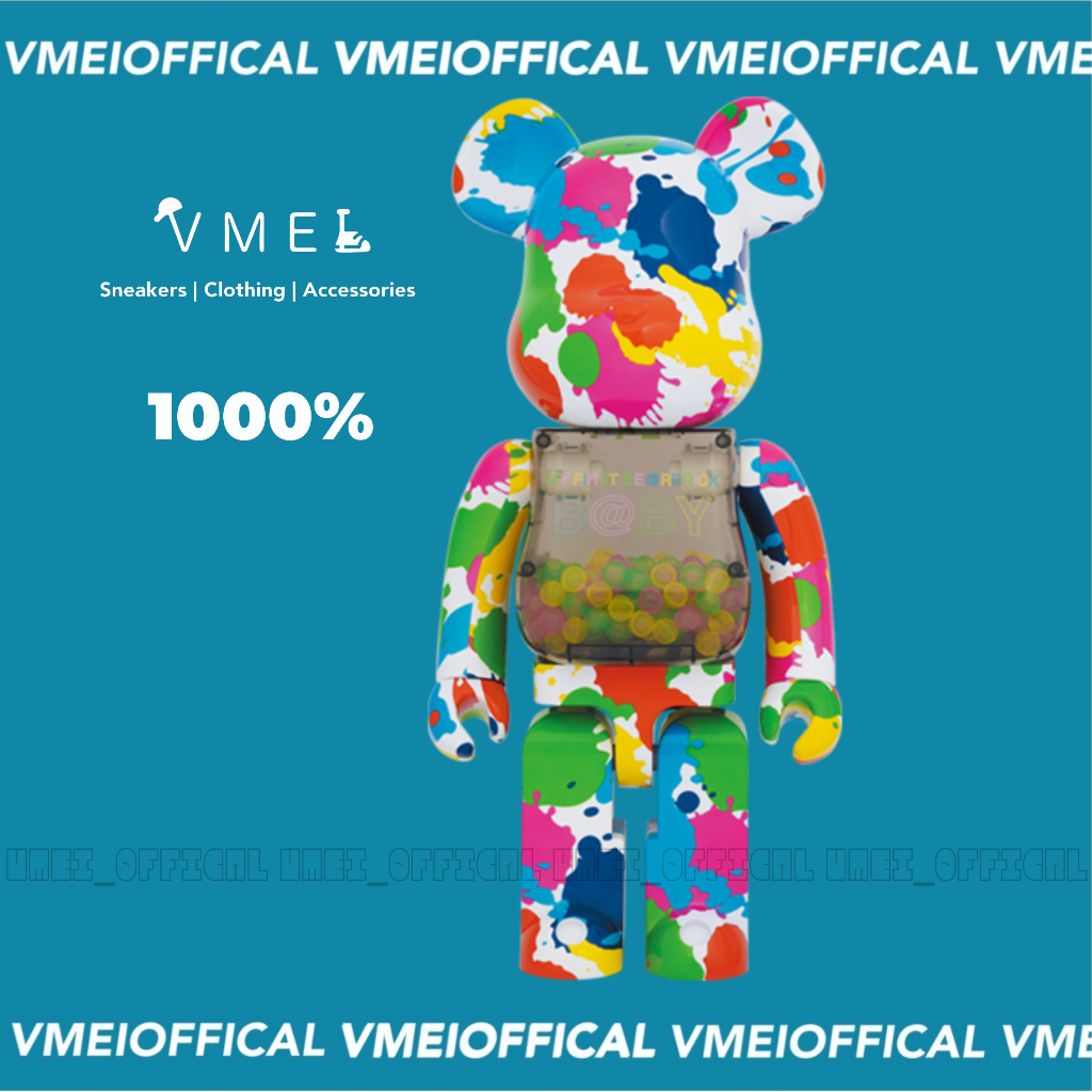 【VMEI】BE@RBRICK COLOR SPLASH 發光千秋 水彩千秋 潑墨千秋 1000％ 日本展會款