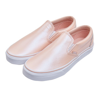 VANS Classic Slip-On 炫光側邊鬆緊懶人鞋*粉膚VN0A38F7VKA