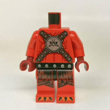 &lt;樂高人偶小舖&gt;正版LEGO 身體+腳19 炎魔雜兵 紅 未來騎士 神獸 CHIMA 奇幻 城堡 士兵 單隻