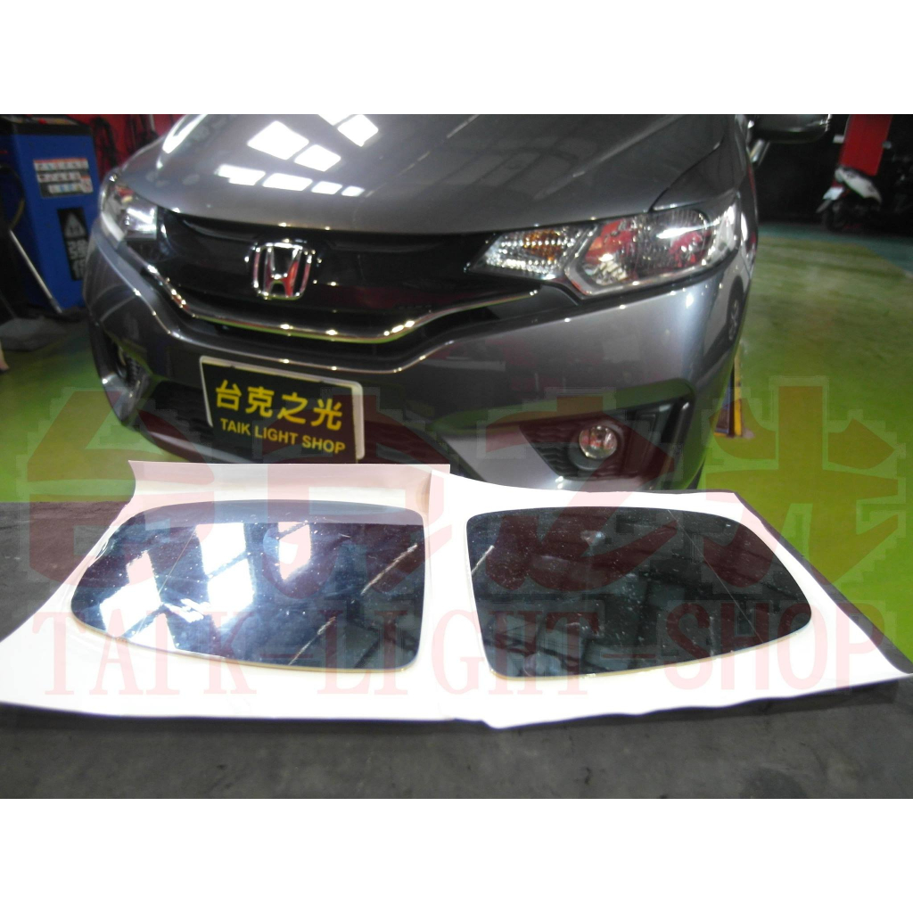 台克之光-HONDA FIT3 / FIT3.5-車用配件/獨家新開發~親水膜防眩藍鏡-雙曲率版本 R1400+R340