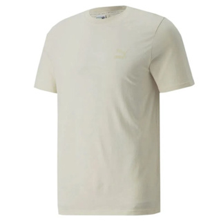 PUMA 短T 流行系列 CLASSICS 米黃色 小LOGO 短袖 T恤 男 53558799