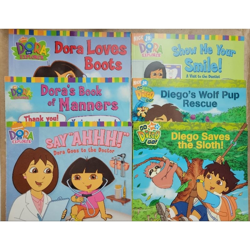 Dora &amp; Diego 英文繪本（6本合售）
