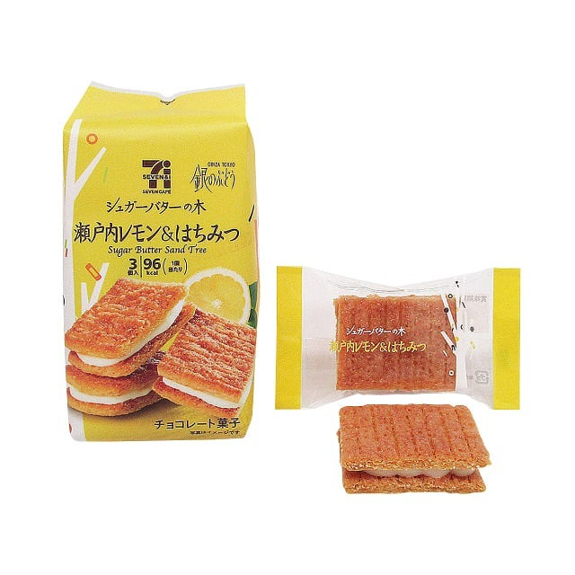 預購 日本 711 夏季 限定 口味 夾心餅乾 砂糖奶油樹 瀨戶內 檸檬 蜂蜜