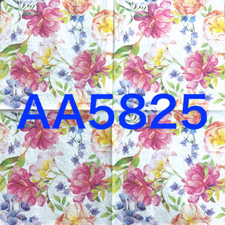 波弟彩繪拼貼/木器彩繪/蝶古巴特餐巾紙/AA5825美麗花花