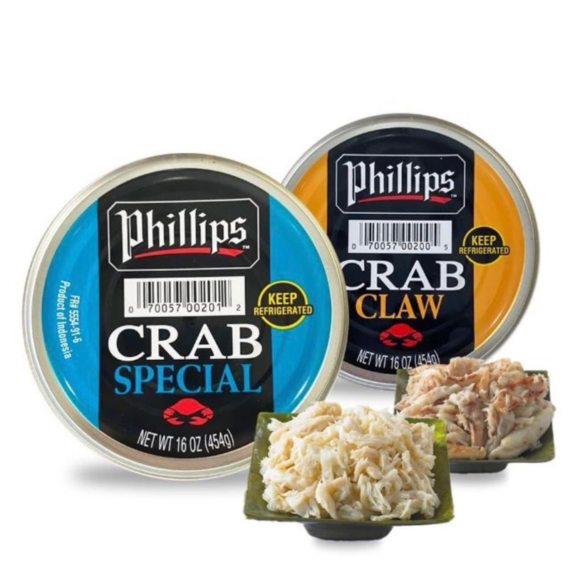 蟹肉罐頭Phillips白身蟹肉罐頭454克（滿滿蟹腳肉罐）現貨