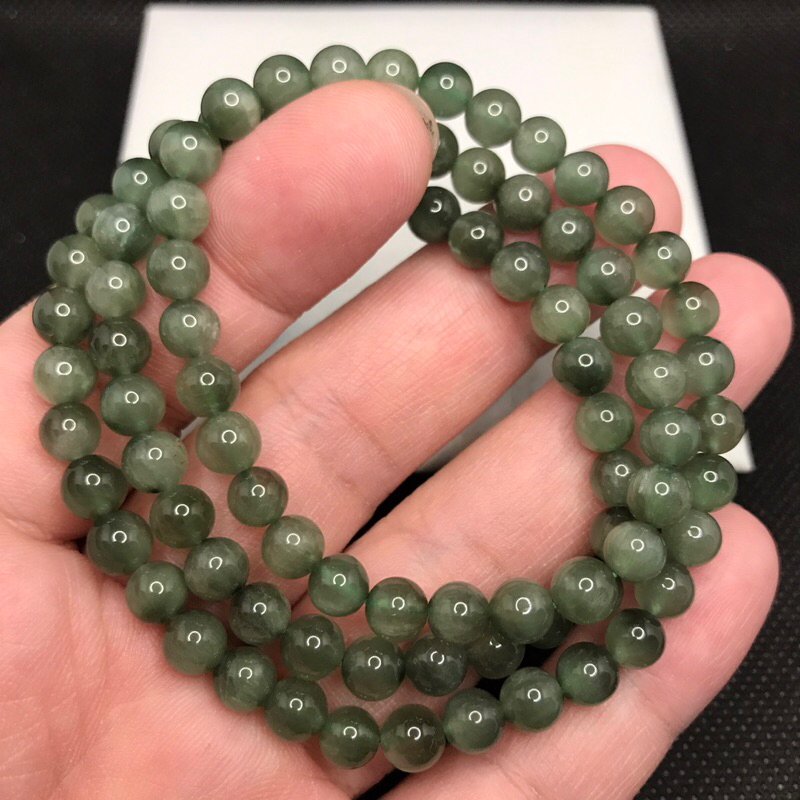 綠髮晶 三圈 手珠 6m 晶體帶順絲貓眼 旺正財 帶好運 招貴人 3圈 手串 起陽石 繞三圈 手鍊 也可當項鍊