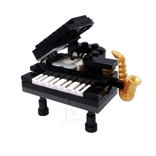 公主樂糕殿 LEGO 樂高 MOC 樂器 鋼琴 黑色 (含薩克斯風+說明書) B1