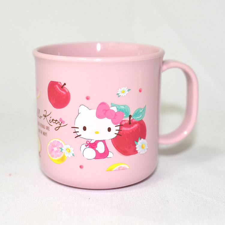 日本製 Hello Kitty 蘋果 水杯 漱口杯 Ag銀抗菌 200ml ok390