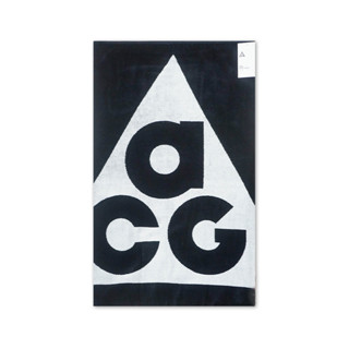 NIKE 毛巾 ACG TOWEL LOGO 145 X 80 CM 大毛巾 雙面 黑白 FJ2366-012 [現貨]