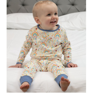 【Piccalilly】英國皮卡儷儷有機棉嬰幼兒睡衣居家服(太陽雨)