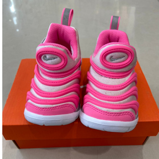 NIKE DYNAMO FREE -TD 女小童休閒運動鞋- 童鞋 毛毛蟲鞋 粉紅銀DC3273606
