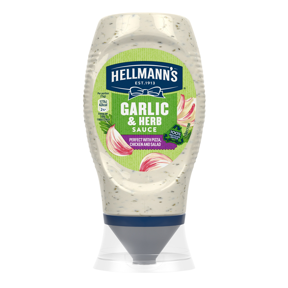 (即期下殺) HELLMANNS 大蒜香草美乃滋 250ml (效期20240531)【玩饗食庫】蒜香 美乃滋 大蒜美乃