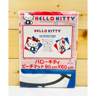 【震撼精品百貨】凱蒂貓_Hello Kitty~日本SANRIO三麗鷗 Kitty 野餐墊60x90cm-藍白
