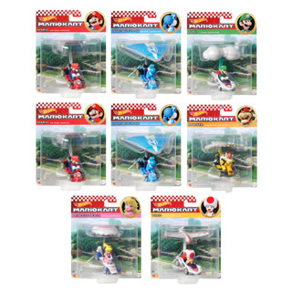 Mattel 風火輪Mario Kart滑翔翼組合合金車系列 原箱6+2入 (E箱號) 小汽車 瑪利歐 1:64