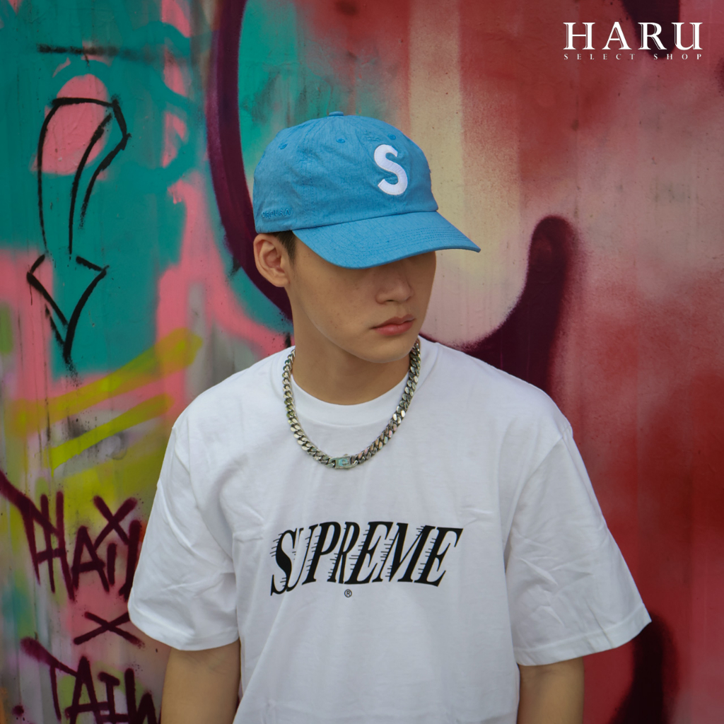 人気色 Supreme Cordura Ripstop S Logo 6-Panel 白 - 通販