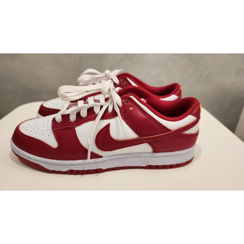 NIKE DUNK LOW RETRO-GYM RED WHITE-男鞋US9/27cm