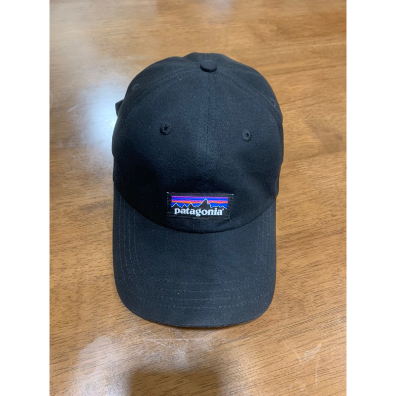 二手 Patagonia P-6 Label Trad Cap 老帽 帽子 棒球帽 黑色 可調式