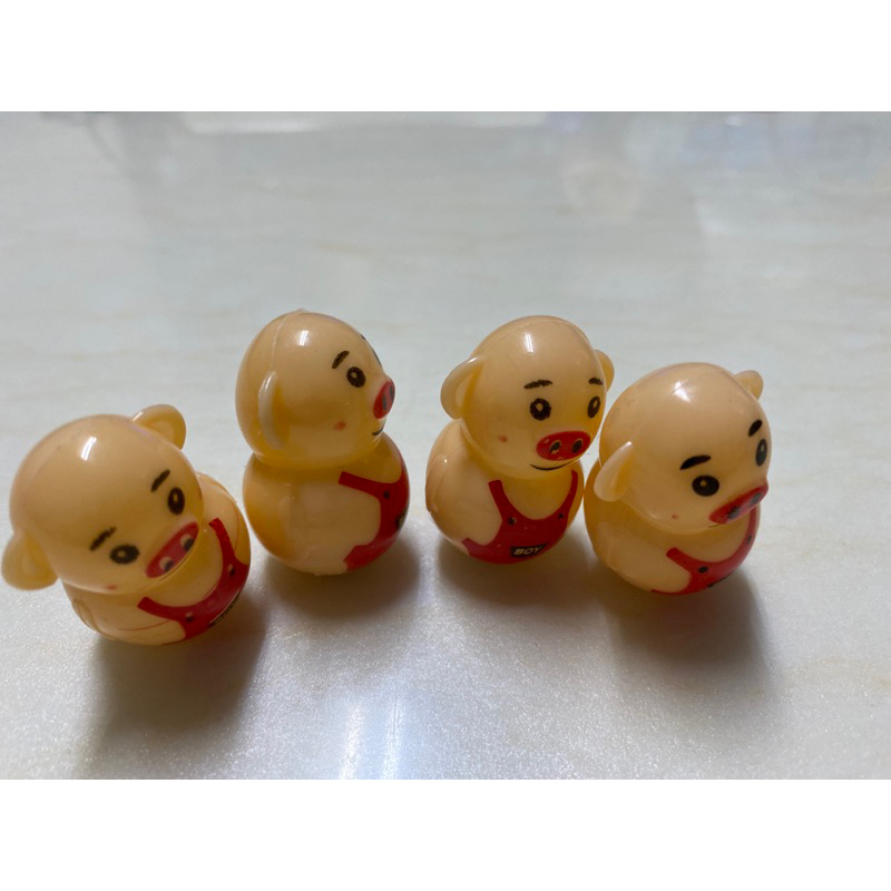 醋頭家 可愛 豬豬不倒翁 4入