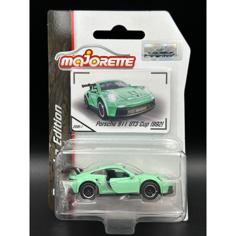 -78車庫- Majorette 美捷輪 Porsche 保時捷 911 GT3 Cup 992 綠色