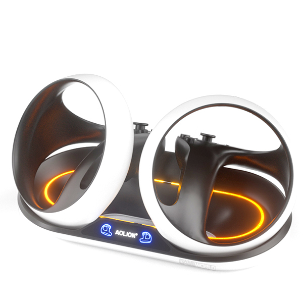 AOLION PS5 VR2 控制器 充電座 磁吸 充電 / 情境燈光【電玩國度】