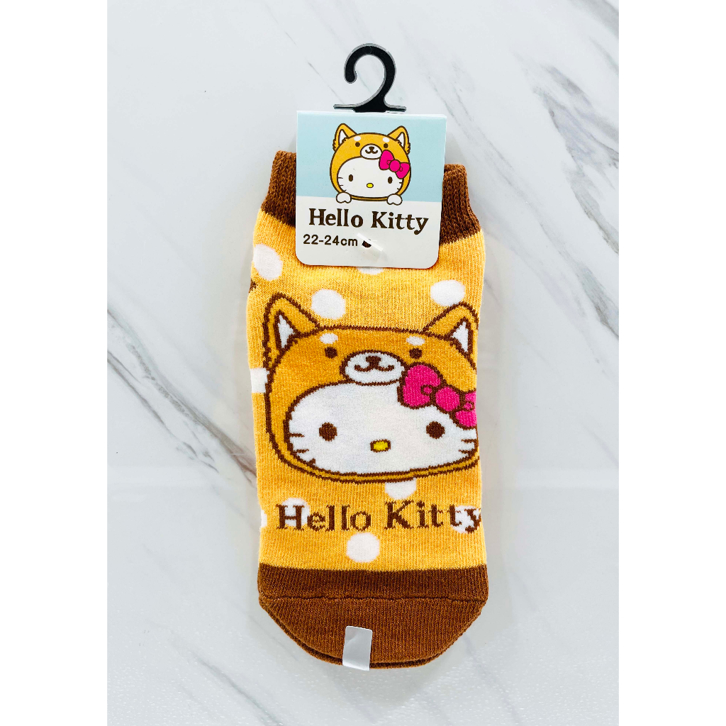 【震撼精品百貨】Hello Kitty 凱蒂貓~台灣授權sanrio三麗鷗 KITTY襪子(22~24CM)狗狗*006