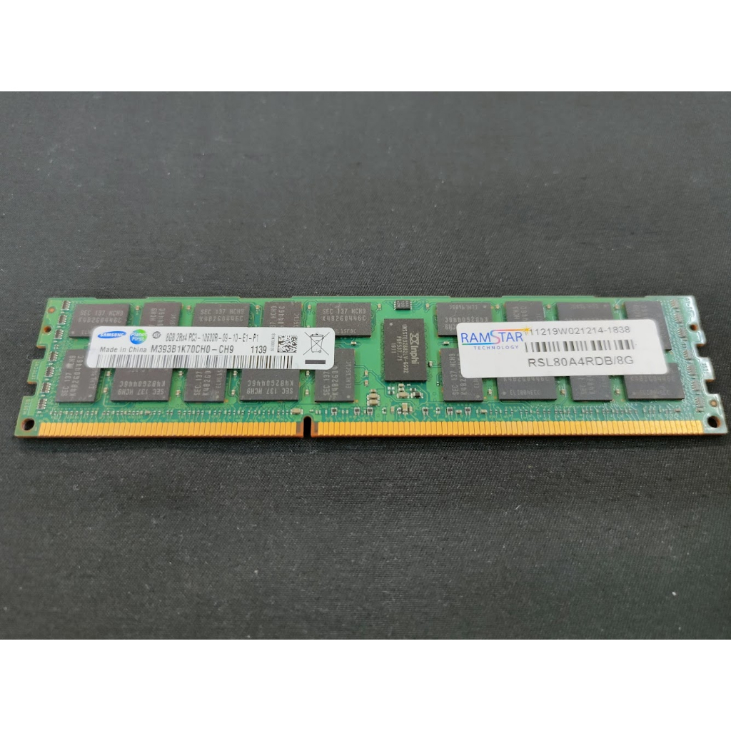 三星 Samsung DDR3 REG 8G 8GB 1333 10600 雙面 伺服器 記憶體