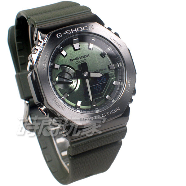 G-SHOCK GM-2100B-3A CASIO卡西歐 原價7000 八角形 原創經典 電子錶 男錶 綠色【時間玩家】