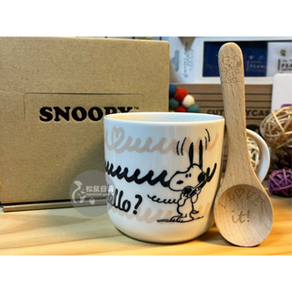 ♡松鼠日貨 ♡日本 山加 yamaka 正版 史努比 snoopy 陶瓷杯 馬克杯 木湯匙