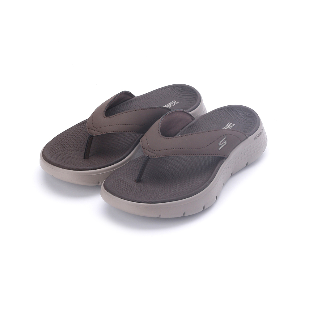 SKECHERS GO WALK FLEX SANDAL 夾腳拖鞋 深咖啡 229202CHOC 男鞋