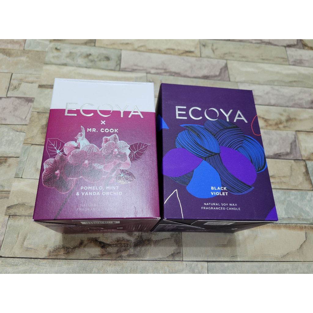【清倉下殺】澳洲ECOYA 香氛蠟燭400g  萬代蘭花/黑色紫羅蘭香