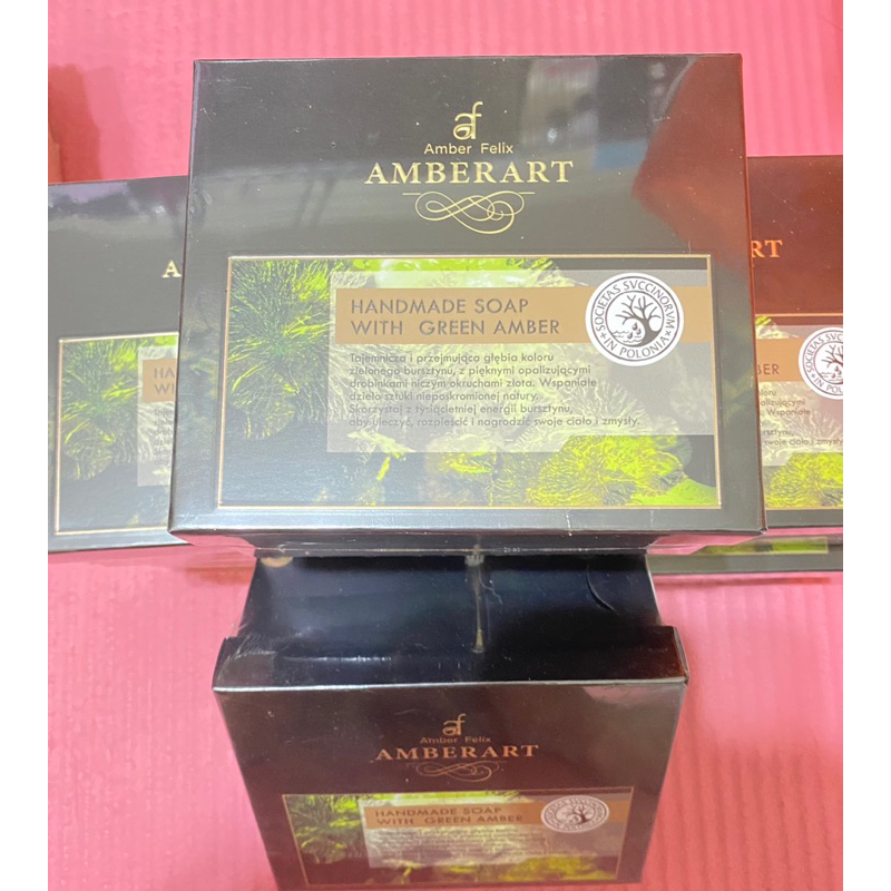 全新 Amberart 琥珀臧吉 綠寶石能量琥珀皂 潔膚皂