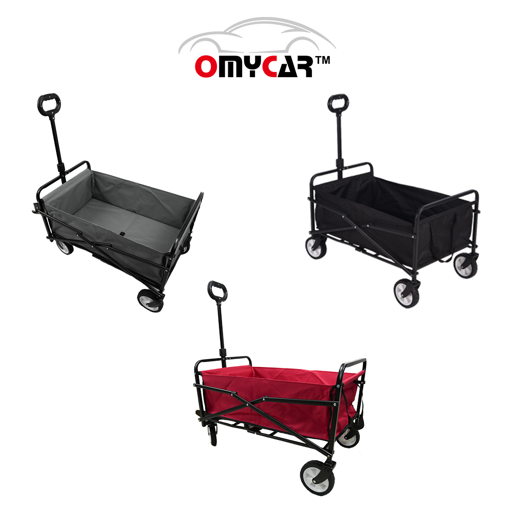 【OMyCar】戶外露營多功能折疊手推車-3色可選 (手拉車 寵物推車 露營車 折疊車)