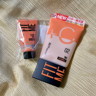 Maybelline 媚比琳 Fit Me 水啵啵裸妝乳 #02 明亮色 【公司貨】 小c管 CC霜 妝前乳