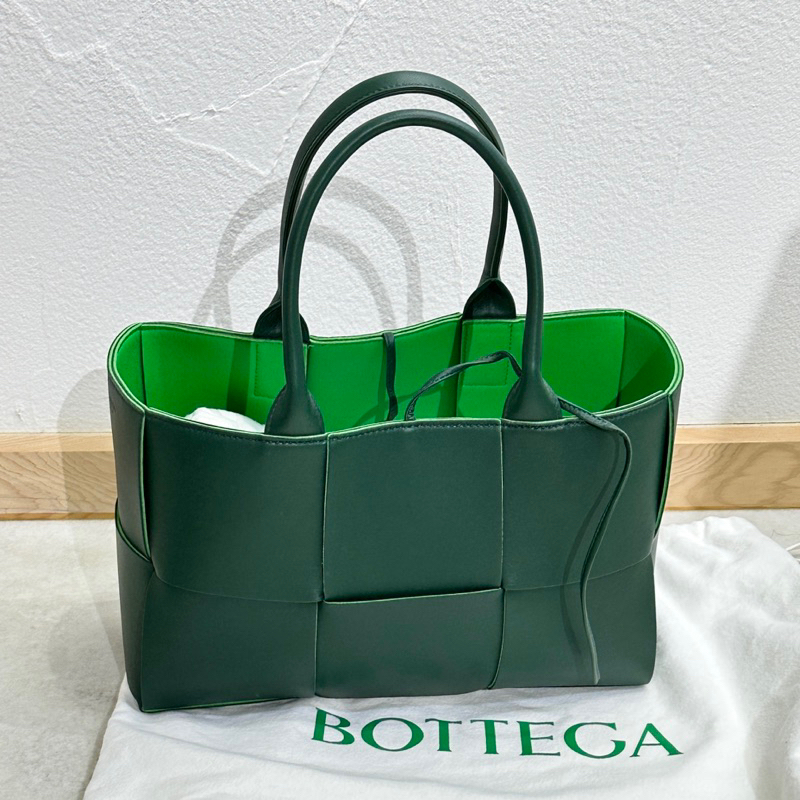 BV bottega veneta Arco small Tote 綠色雙色￼托特包